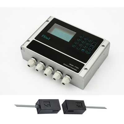 품질  Wall Mounted Water Flow Meter Ultrasonic Doppler Type Portable 12VDC 공장